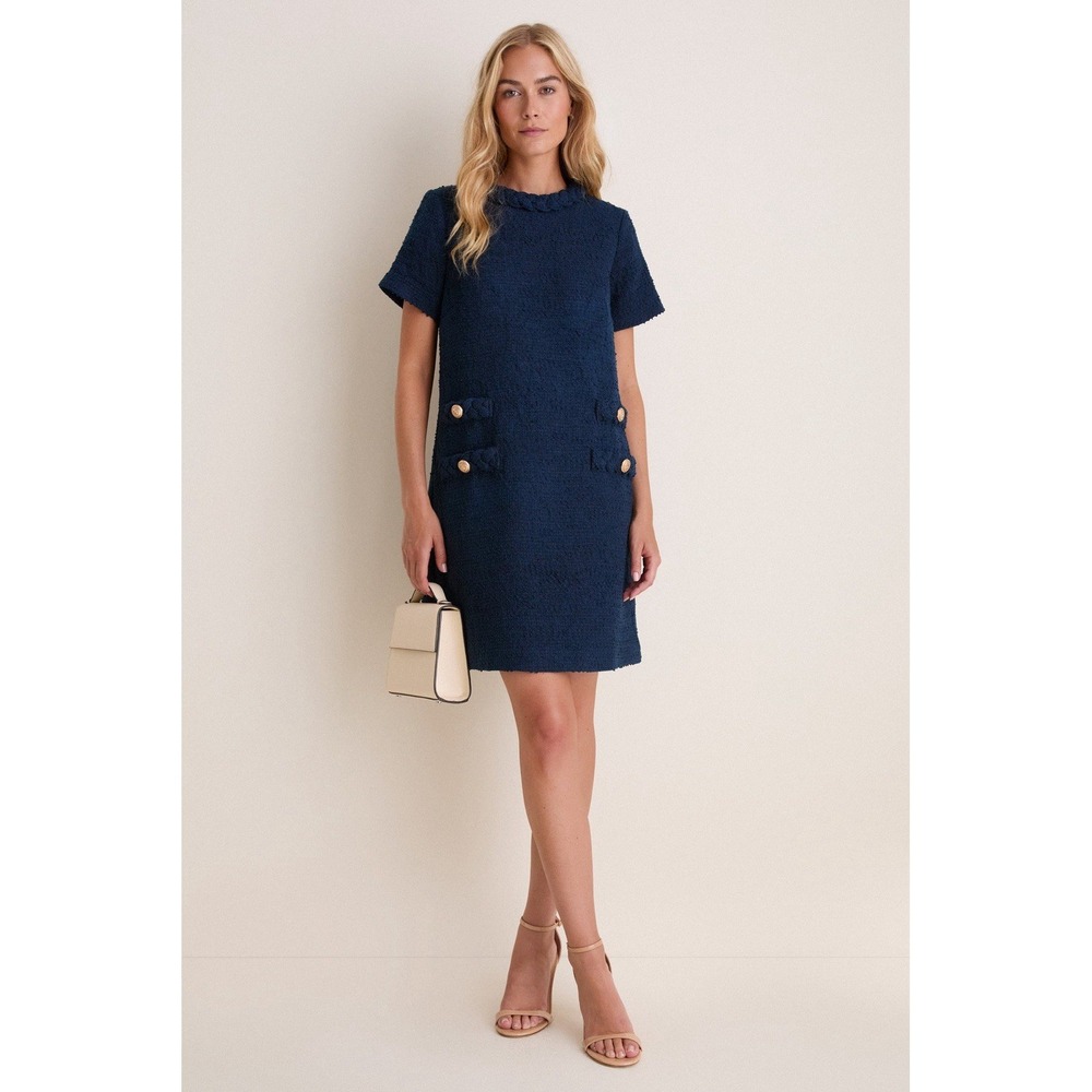 Tuckernuck Navy Tweed Jackie Dress Size XXL Preppy